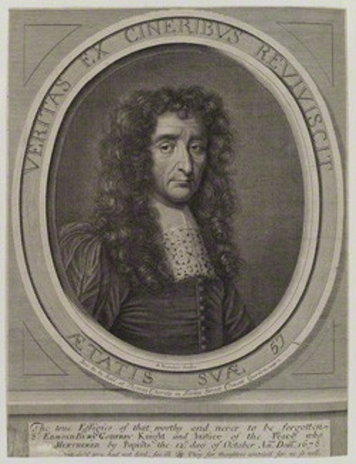 Sir Edmund.  Died by fatal pun.